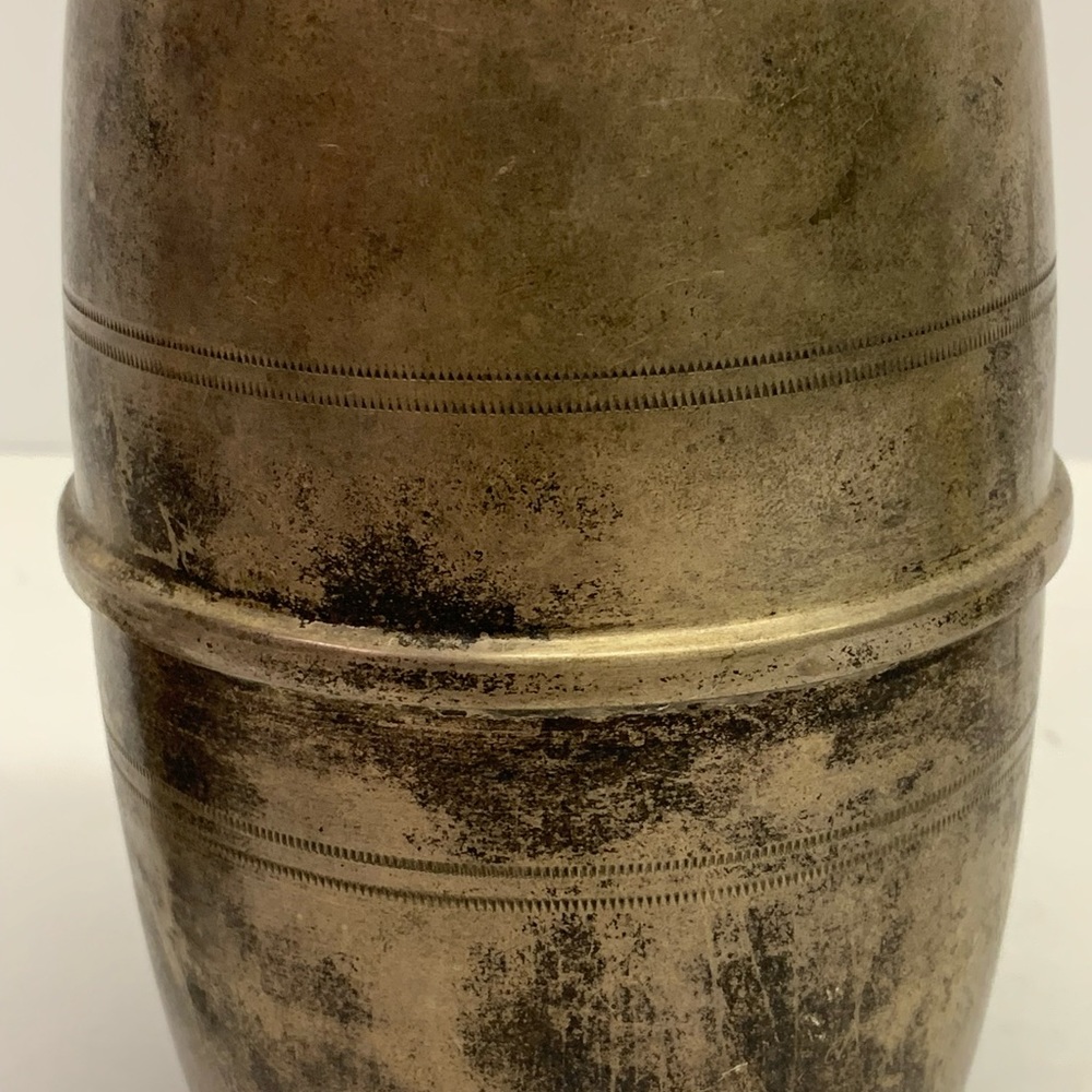 VINTAGE SILVERPLATE JEWISH WINE BARREL W/6 CUPS - Picture 9 of 12